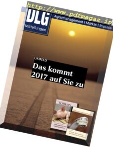 DLG Mitteilungen – Januar 2017