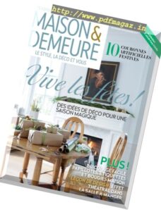 Maison & Demeure – Decembre 2016 – Janvier 2017
