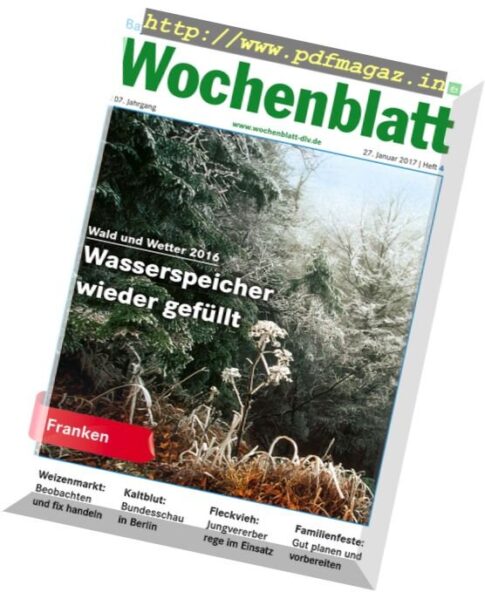 Bayerisches Landwirtschaftliches Wochenblatt – 27 Januar 2017