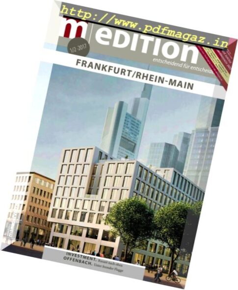Immobilienmanager Edition Frankfurt – Rhein-Main – Nr.1-2 2017