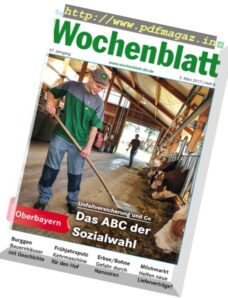 Bayerisches Landwirtschaftliches Wochenblatt – 3 Marz 2017