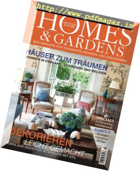 Homes & Gardens Germany – Marz-April 2017