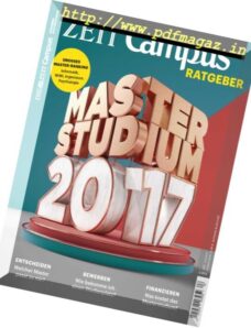 Zeit Campus Ratgeber — Nr.2, 2017