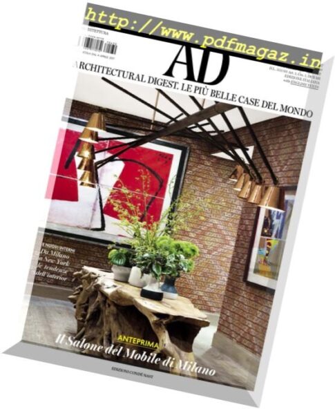 AD Architectural Digest Italia – Aprile 2017