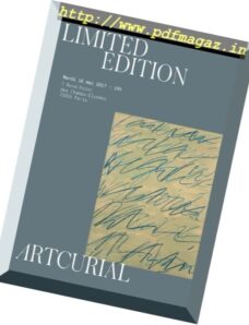 Artcurial – Limited Edition 16 Mai 2017