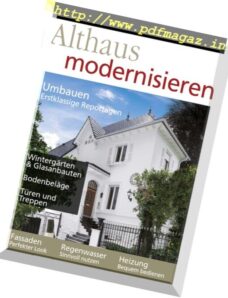 Althaus Modernisieren – Juni Juli 2017