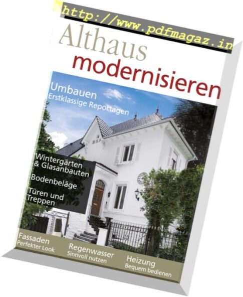 Althaus Modernisieren – Juni Juli 2017