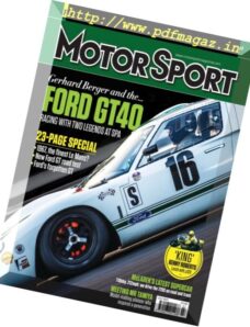 Motor Sport – July 2017