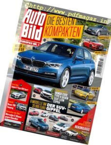 Auto Bild Schweiz — 9 Juni 2017