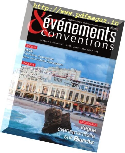 Evenements & Conventions — Avril-Mai 2017