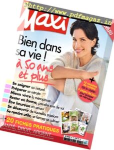 Maxi – Hors Serie Sante – Juin-Juillet 2017