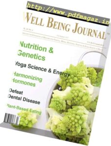 Well Being Journal – July-August 2017