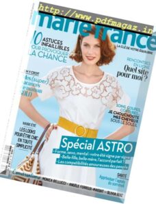 Marie France – Aout-Septembre 2017