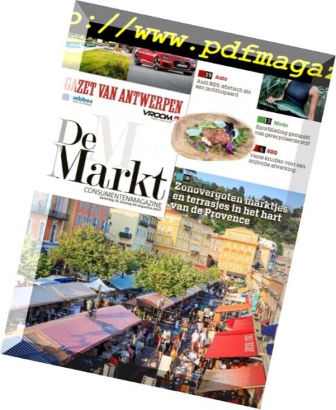 Gazet van Antwerpen De Markt – 19 augustus 2017