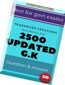 5000 GK Questions — August 2017