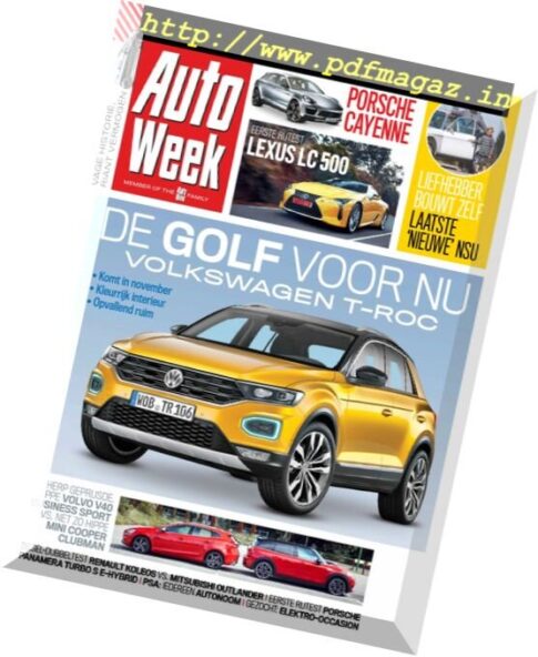 AutoWeek Netherlands — 30 Augustus — 6 September 2017