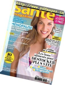 Sante Magazine – Octobre 2017