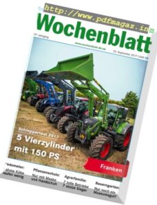Bayerisches Landwirtschaftliches Wochenblatt – 22 September 2017