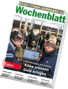 Bayerisches Landwirtschaftliches Wochenblatt — 6 Oktober 2017