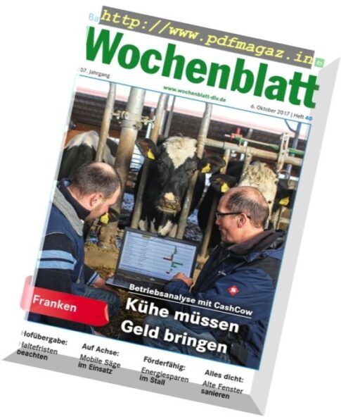 Bayerisches Landwirtschaftliches Wochenblatt — 6 Oktober 2017