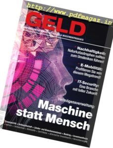 Geld Magazin — September 2017