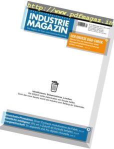 Industrie Magazin — September 2017