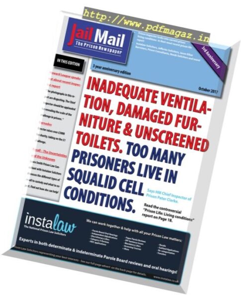 Jail Mail UK – Prison Newspaper – October 2017