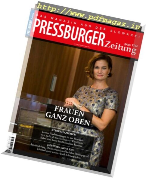 Pressburger Zeitung — September-Oktober 2017