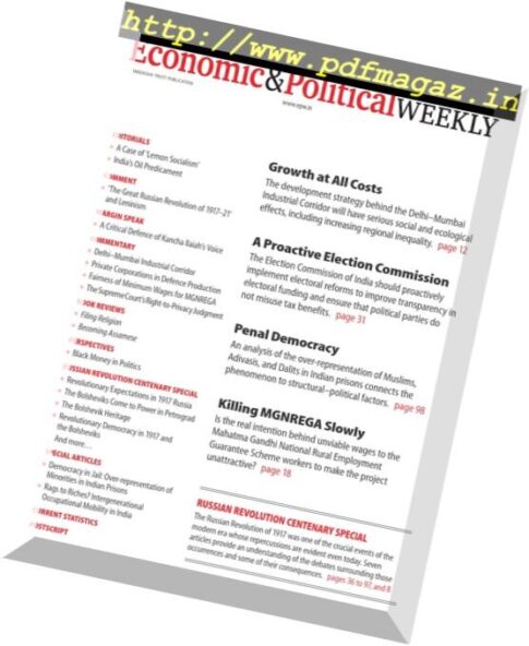 Economic & Political Weekly — 6 November 2017