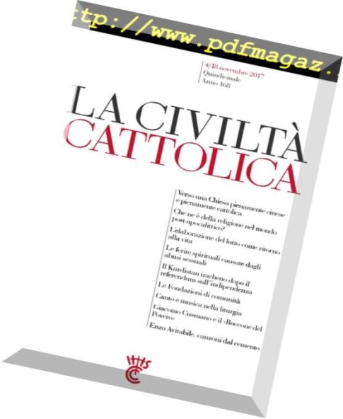 La Civilta Cattolica – 4 Novembre 2017
