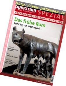 Spektrum der Wissenschaft – Spezial Archaologie Geschichte Kultur – Nr.2 2014