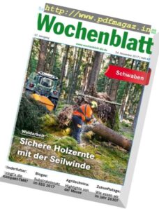Bayerisches Landwirtschaftliches Wochenblatt Schwaben – 24 November 2017