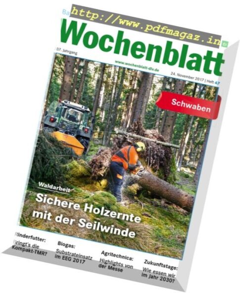 Bayerisches Landwirtschaftliches Wochenblatt Schwaben — 24 November 2017