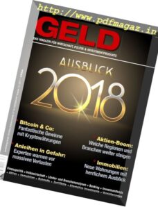 Geld Magazin — Dezember 2017