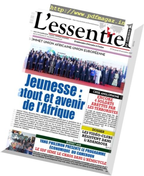 L’essentiel du Cameroun – 30 novembre 2017