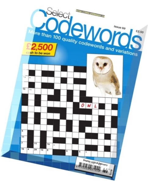 Select Codewords – Issue 69, 2018
