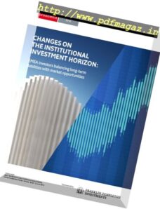 The Economist (Intelligence Unit) – Changes On The Institutional Investment Horizon EMEA investors 2017