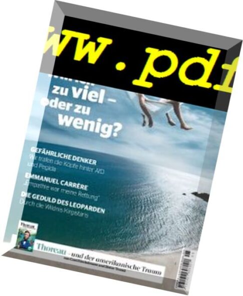 Philosophie Magazin Germany — August-September 2017
