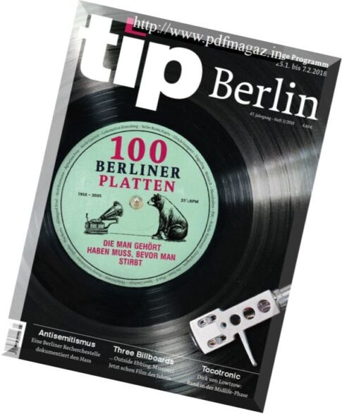 tip Berlin — 25 Januar 2018