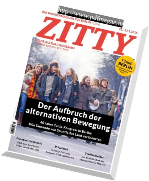 Zitty — 25. Januar 2018
