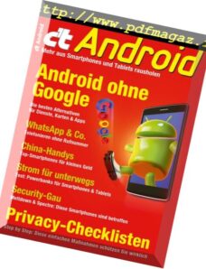 c’t Magazin Sonderheft — Android 2018