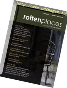 Rottenplaces Magazin — N 1, 2018