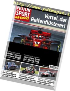 Motorsport Aktuell — 11 April 2018