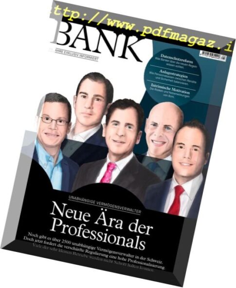 Schweizer Bank – Mai 2018