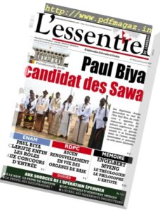 L’essentiel du Cameroun – 12 avril 2018