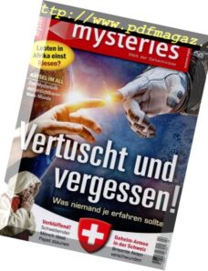Mysteries Germany – Marz-April 2018