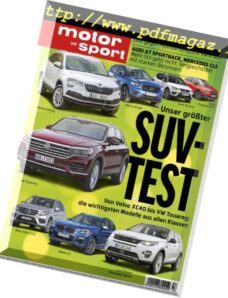 Auto Motor und Sport — 21 Juni 2018