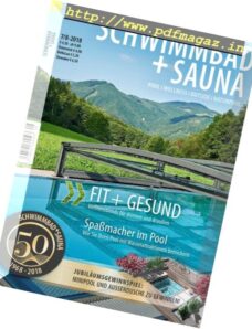 Schwimmbad + Sauna – Juli-August 2018