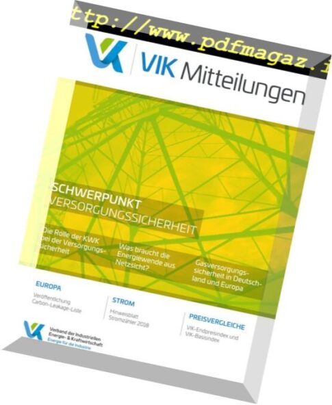 VIK Mitteilungen – Nr.2, 2018
