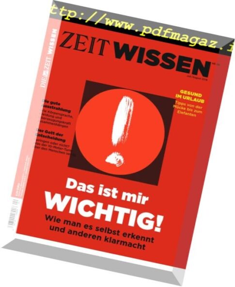 Zeit Wissen – Juli-August 2018